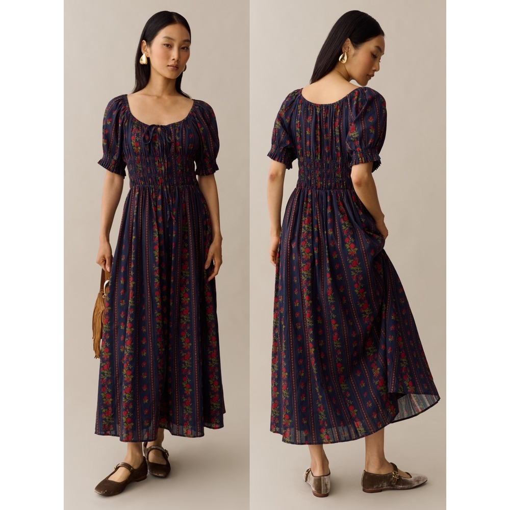 NWT Sorella Fenella Cotton Maxi Dress in Scarlet Vine - Size Small